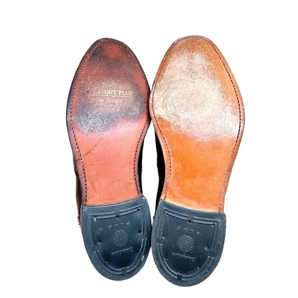 STAFFORD COMFORT PLUS,MENS SLIP-ON WINGTIP LOAFERS. ALL LEATHER SHOE.SIZE 8 1/2 main image 5